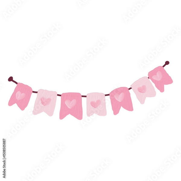 Obraz Colorful birthday celebration with balloons, cake, confetti, and party decorations. Perfect for invitations, greeting cards, banners, and event promotions.