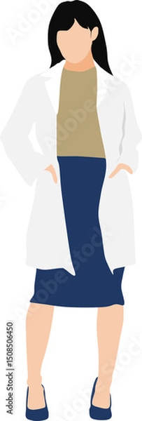 Fototapeta 医者(薬剤師)のイラスト	