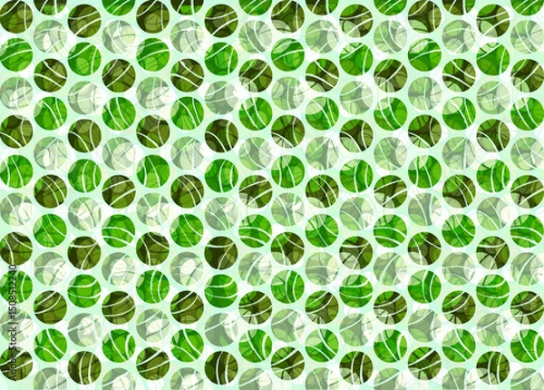Fototapeta Geometric circular design, abstract circle mosaic pattern, radial motif background
