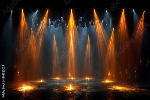 Fototapeta Center Stage Lit By Fiery Glow high resolution image