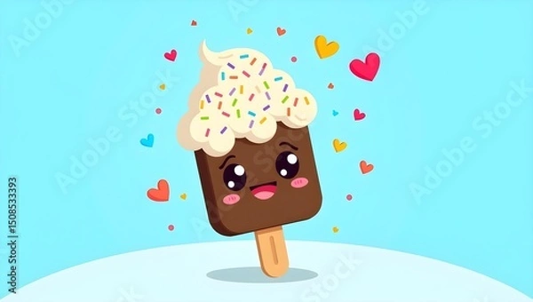 Obraz chocolate ice cream