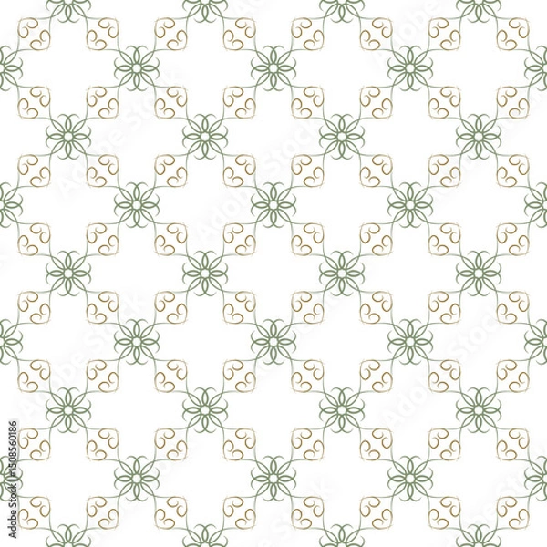 Fototapeta Abstract seamless pattern with wave line