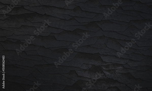 Fototapeta Dark rough stone texture creating a natural background 3d