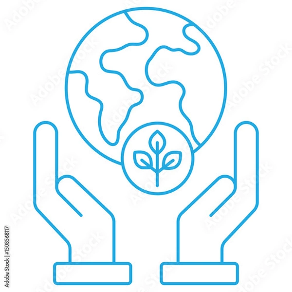 Fototapeta Sustainable Operation icon, Driving Efficiency Through Sustainable Operations, Green Growth: Strategies for Sustainable Business Practices
