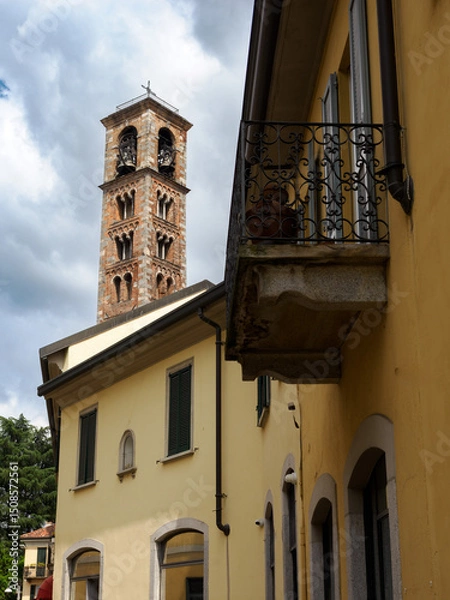 Fototapeta Old buildings of Carate Brianza, Italy