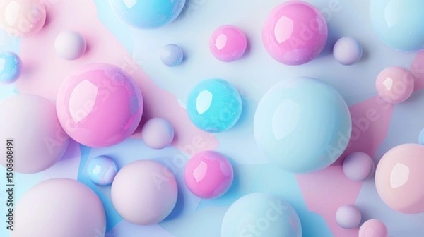 Fototapeta Dreamy Pastel Abstract Background for Social Media – Soft and Aesthetic Design for Digital Content and Branding