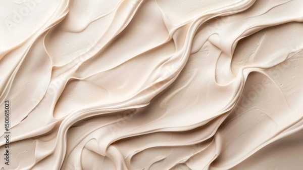 Fototapeta Minimal Beige Background with Natural Texture – Neutral and Organic Backdrop for Branding, Packaging, and Product Mockups