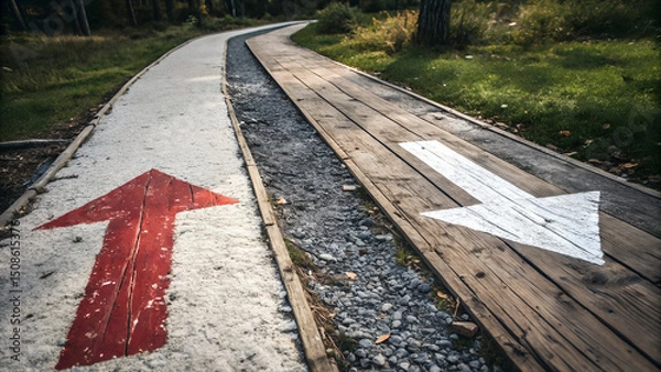 Fototapeta Low-Vision Navigation Guide  - Vector SVG