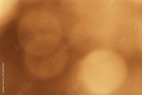 Obraz Abstract Brown Bokeh Background with Soft Circular Highlights