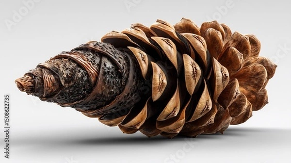 Obraz Large Pine Cone with Autumn, Nature, and Macro.