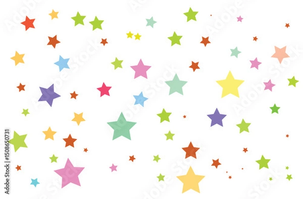 Fototapeta Abstract star glitter colorful ilustration design. eps