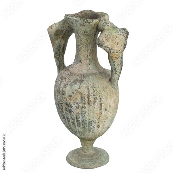 Obraz 3D rendering illustration of an ancient double handled amphora