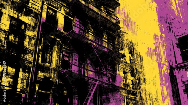 Obraz Vibrant Pixel and Digital Fantasy Art with Retro-Futuristic Aesthetic, Bold Neon Colors, and Sci-Fi Worldbuilding Elements

