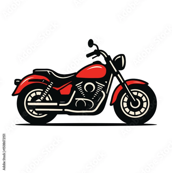Fototapeta Classic Cruiser –  Motorcycle Vector