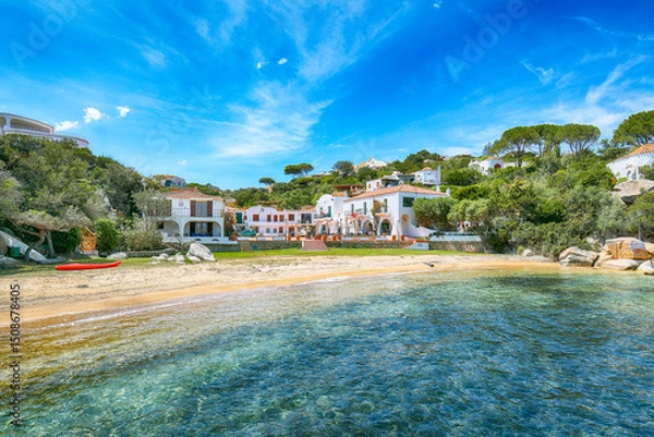 Fototapeta Unbelivable view of  beach on Porto Rafael resort