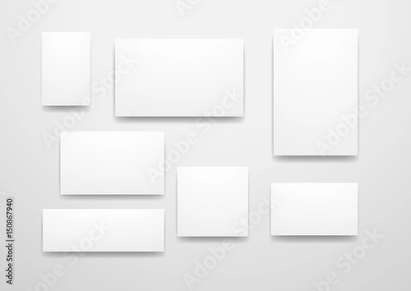Fototapeta Picture frame for presentation of your paints or photos, vector background