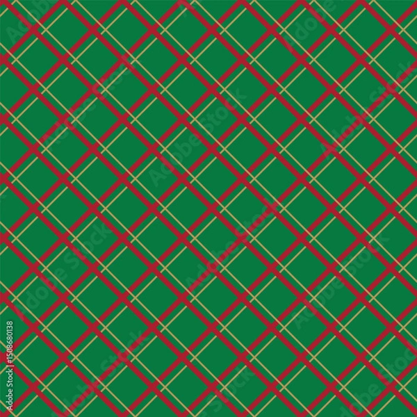 Fototapeta Seamless Christmas Geometric Pattern For Gift Wrap And Fabric Print,