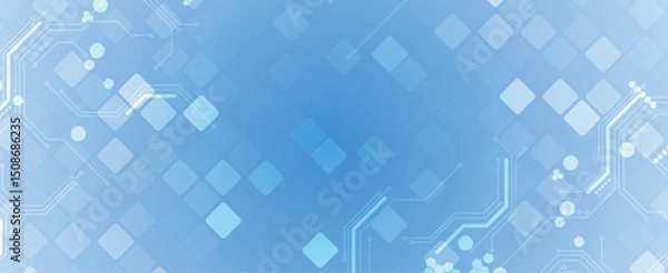 Fototapeta Abstract high digital technology and science background