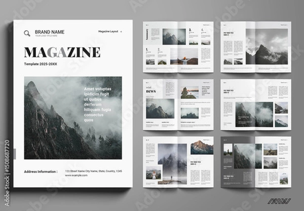Obraz Print Magazine Layout
