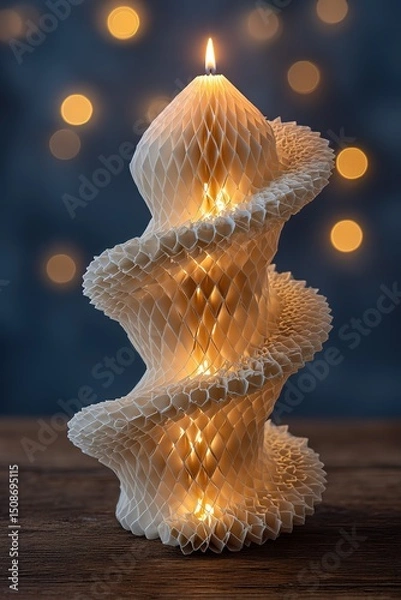 Obraz Whimsical Multi-Layered Spiral Candle