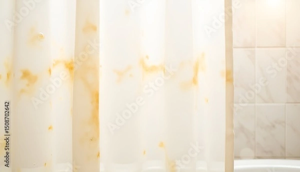 Obraz Mildew stains on shower curtain