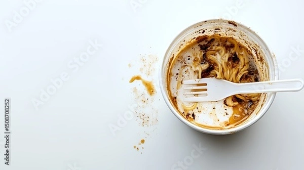 Obraz Of empty cup of instant noodles