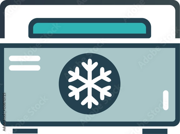 Obraz Freezer icon vector