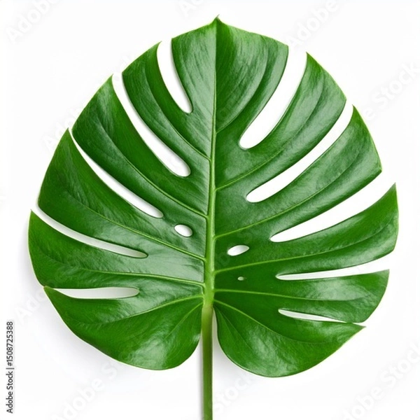 Obraz Monstera Leaf Isolated on White