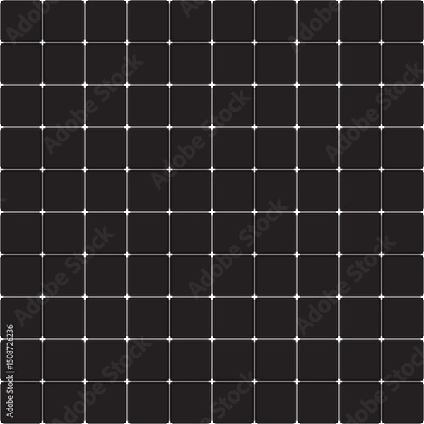 Obraz Square grid white lines on black background