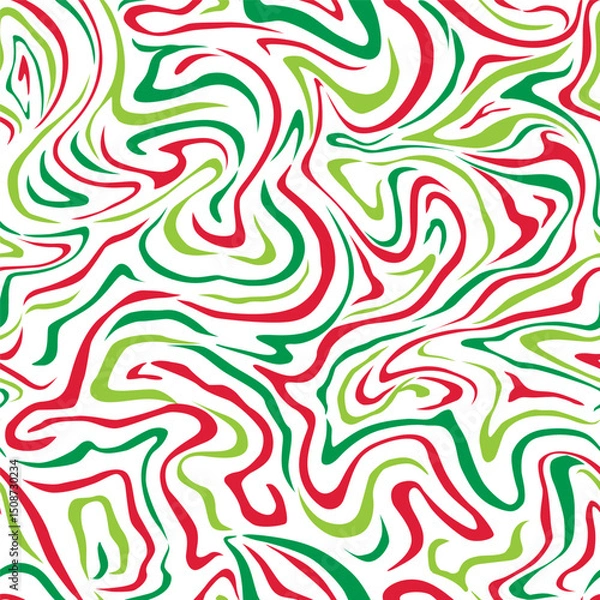 Obraz Seamless Geometric Wave Pattern For Gift Wrap And Fabric Print