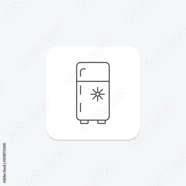 Fototapeta Freezer, vector, pixel perfect, illustrator file