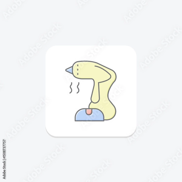 Fototapeta Garment Steamer, vector, pixel perfect, illustrator file