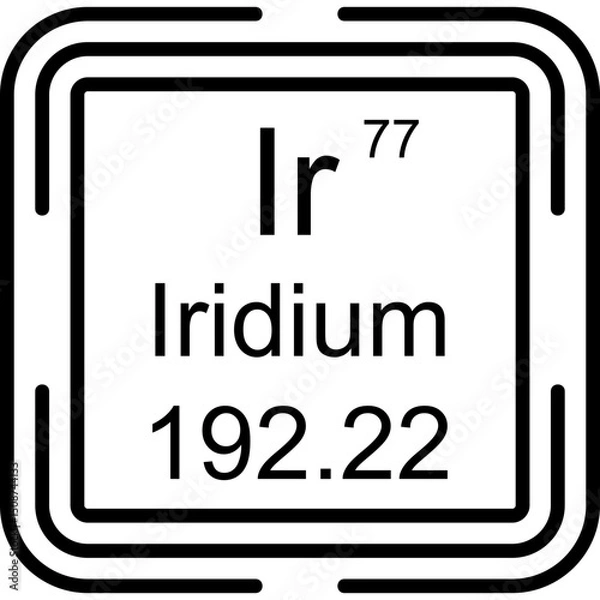 Fototapeta Iridium Icon