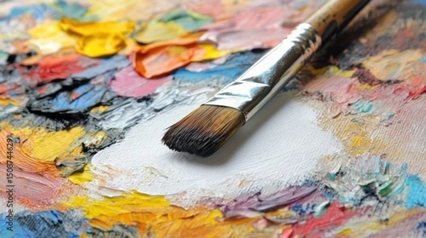 Obraz Paintbrush on palette
