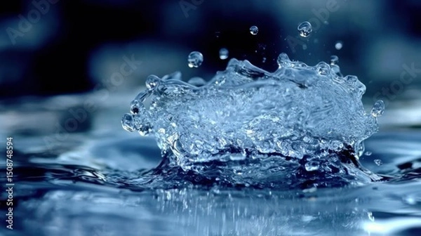 Obraz Water Splash Macro