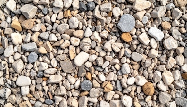 Obraz Colorful pebble and gravel texture for background use

