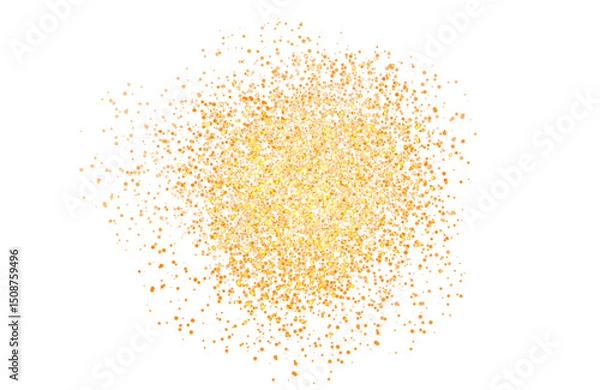 Fototapeta Sparkling dust particles seamless on transparent background, glittering stars particles dust png, grain and dust on transparent background