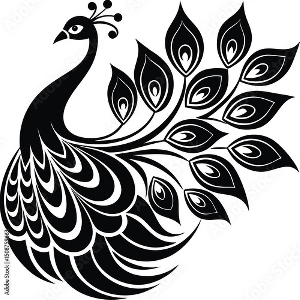 Obraz peacock feather tattoo