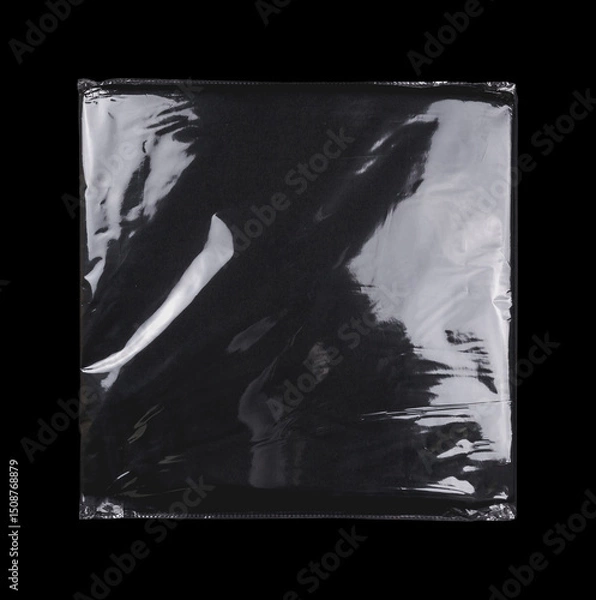 Obraz Plastic Bag Transparent Case Texture Overlay Effect Mockup Template