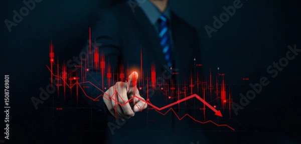 Fototapeta In times of financial crisis understanding the economic impact on different industries such as banking, energy and infrastructure is crucial for any analyst trying to predict future market trends.	
