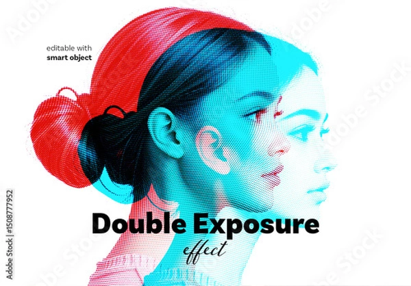 Obraz Double Exposure Photo Effect