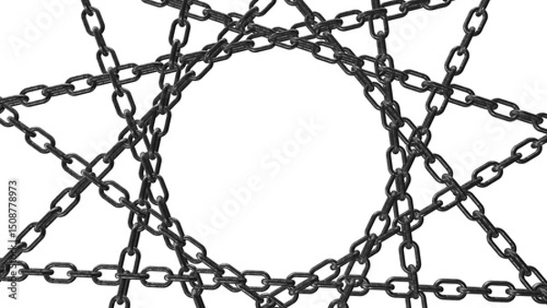 Obraz chain and lock	