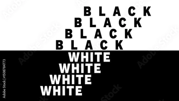 Obraz Kinetic Black And White Typography