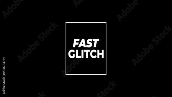 Obraz Simple Glitch Title