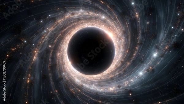 Fototapeta Cosmic black hole vortex image