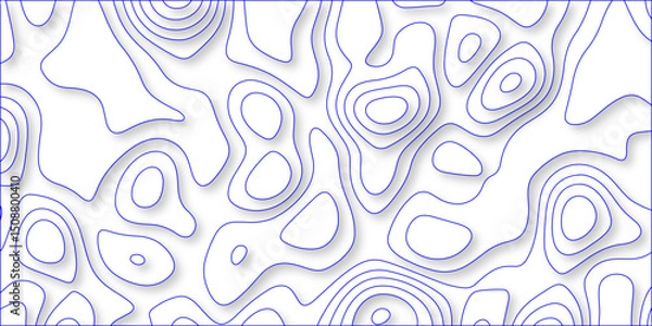 Fototapeta Abstract papercut design. Background of the topographic map. modern wallpaper texture and realistic design used for banner and posters, mountain relief geographic pattern. vector illustration.	