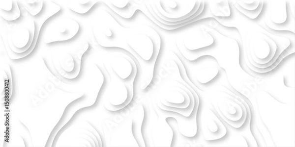 Fototapeta Abstract papercut design. Background of the topographic map. modern wallpaper texture and realistic design used for banner and posters, mountain relief geographic pattern. vector illustration.	