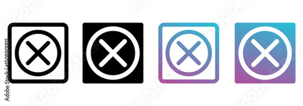 Fototapeta close button icon