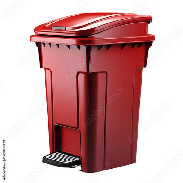 Obraz red trash can