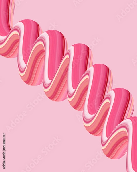 Obraz Spiral artistic pastel color abstract  illustration for wallpaper background